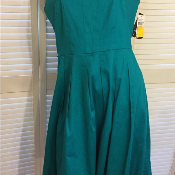 NWT STUNNING TEAL AGB SLEEVELESS DRESS - Picture 5 of 8